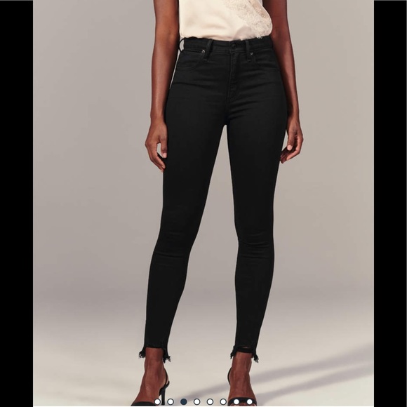 Abercrombie & Fitch Denim - Abercrombie & Fitch Curve Love Black Skinny Jeans